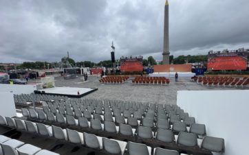 location de tribune modulaire fan zone Rolland Garros /juin 2025