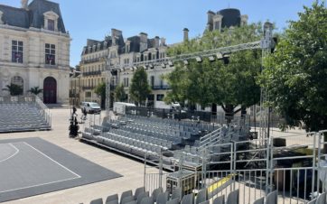 location de tribune pour basket 3x3 Poitiers 2025